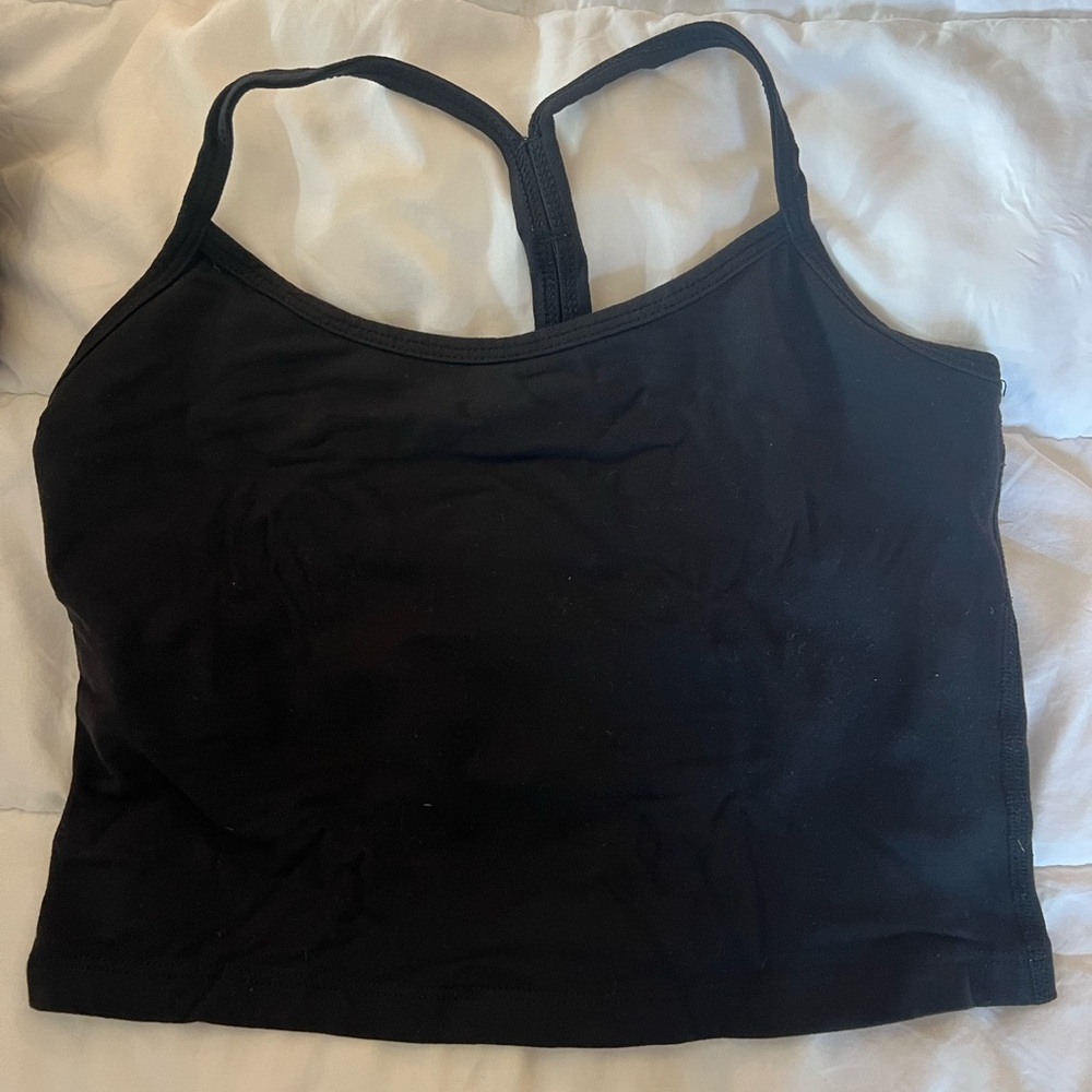Beyond Yoga Black Cropped Tank